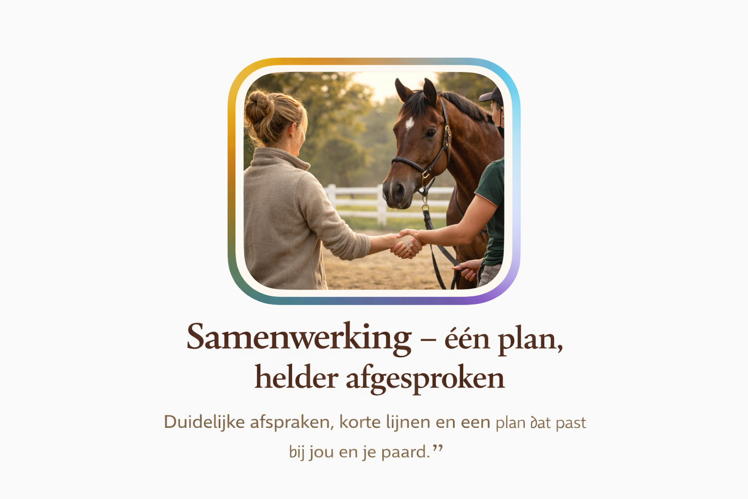 Samenwerking – één plan, helder afgesproken